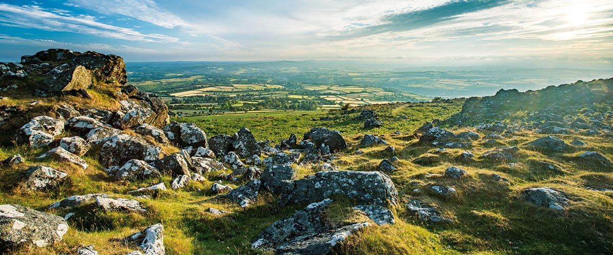 Dartmoor National Park in Devon, England